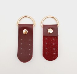 Angel Çanta Aksesuar Tek Kat Suni Deri Sapucu Böce Bordo Renk Light Gold Metalli - 2