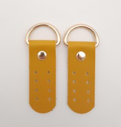 Angel Çanta Aksesuar Tek Kat Suni Deri Sapucu Böce Hardal Renk Light Gold Metalli - Angel Çanta Aksesuar