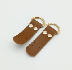 Angel Çanta Aksesuar Tek Kat Suni Deri Sapucu Böce Taba Light Gold Metalli - Angel Çanta Aksesuar