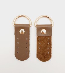 Angel Çanta Aksesuar Tek Kat Suni Deri Sapucu Böce Vizon Renk Light Gold Metalli - 2