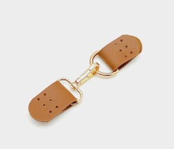 Angel Çanta Aksesuar Tek Kat Suni Deri Taba Kancalı Böce Kilit Light Gold Metalli - Angel Çanta Aksesuar