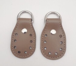 Angel Çanta Aksesuar Vizon Çift Kat Dikişli Suni Deri Sapucu Böce Gümüş Metalli - Angel Çanta Aksesuar