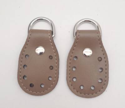 Angel Çanta Aksesuar Vizon Çift Kat Dikişli Suni Deri Sapucu Böce Gümüş Metalli - 1