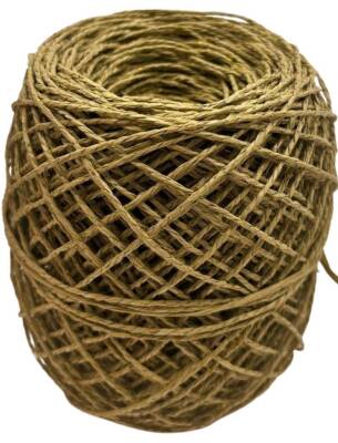 Angel Çanta Aksesuar 100 Gr Sarılmış Kağıt İp Fıstık Yeşili Simli - 1