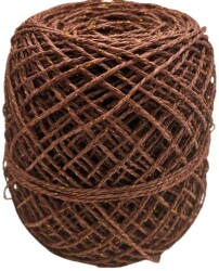 Angel Çanta Aksesuar 100 Gr Sarılmış Kağıt İp Koyu Kahve Simli - Angel Çanta Aksesuar