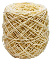 Angel Çanta Aksesuar 100 Gr Sarılmış Kağıt İp Krem Simli - Angel Çanta Aksesuar