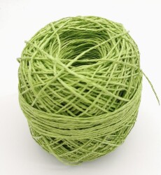 Angel Çanta Aksesuar Elma Yeşili Renk 100 Gr Sarılmış Kağıt İp - Angel Çanta Aksesuar