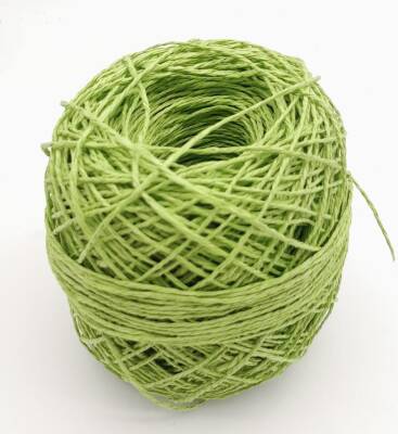 Angel Çanta Aksesuar Elma Yeşili Renk 100 Gr Sarılmış Kağıt İp - 1