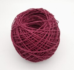 Angel Çanta Aksesuar Koyu Fuşya Renk 100 Gr Sarılmış Kağıt İp - Angel Çanta Aksesuar