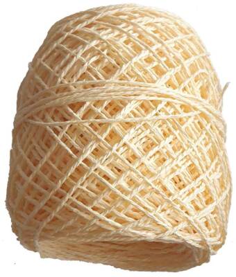 Angel Çanta Aksesuar Sarılmış Kağıt İp Açık Sarı - 1