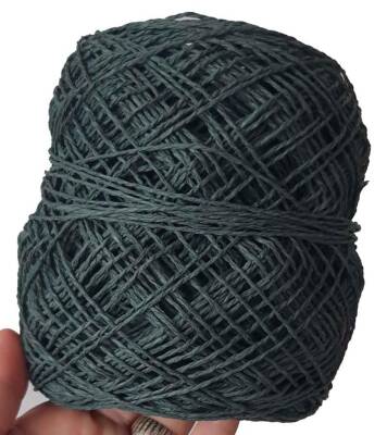 Angel Çanta Aksesuar Sarılmış Kağıt İp Koyu Yeşil - 1