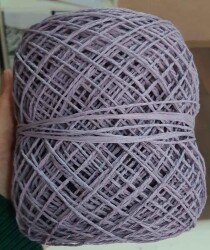 Angel Çanta Aksesuar Sarılmış Kağıt İp Leylak Renk - Angel Çanta Aksesuar