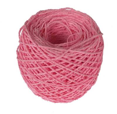 Angel Çanta Aksesuar Sarılmış Kağıt İp Mercan Renk 100 Gram - 1