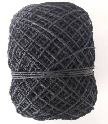 Angel Çanta Aksesuar Sarılmış Kağıt İp Siyah 100 Gram - 1