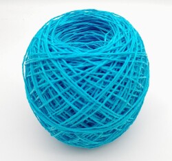 Angel Çanta Aksesuar Turkuaz Renk 100 Gr Sarılmış Kağıt İp - Angel Çanta Aksesuar