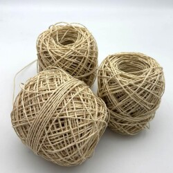 Angel Çanta Aksesuar 3 Adet 50 Gr Sarılmış Kağıt İp Nohut Renk - Angel Çanta Aksesuar