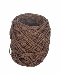 Angel Çanta Aksesuar Koyu Kahve 50 Gr Sarılmış Kağıt İp - Angel Çanta Aksesuar