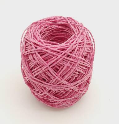 Angel Çanta Aksesuar Koyu Pembe Renk 50 Gr Sarılmış Kağıt İp - 1