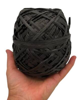 Angel Çanta Aksesuar Sarılmış Rafya Siyah Renk 100 Gr - 1