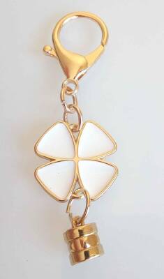 Angel Çanta Aksesuar Beyaz Yonca Süs - 1