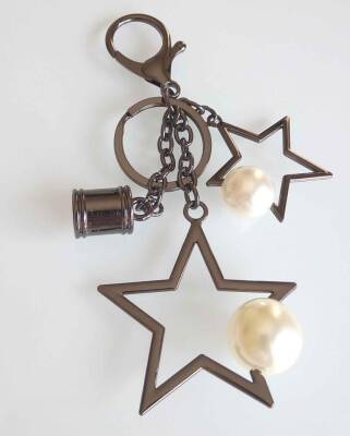 Angel Çanta Aksesuar Füme İncili Süs - 1