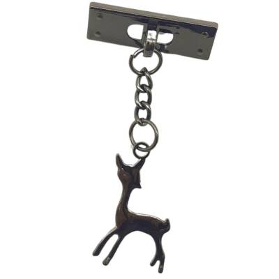 Angel Çanta Aksesuar Füme Renk Geyik Model Çanta Süsü - 2