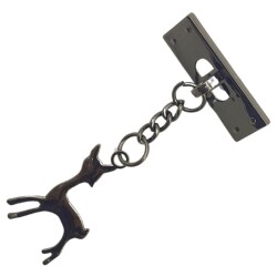 Angel Çanta Aksesuar Füme Renk Geyik Model Çanta Süsü - 3