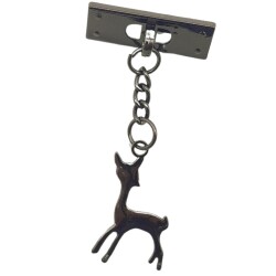 Angel Çanta Aksesuar Füme Renk Geyik Model Çanta Süsü - 2