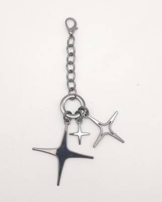 Angel Çanta Aksesuar Füme Sarkaç Süs Üç Metalli Model - 1