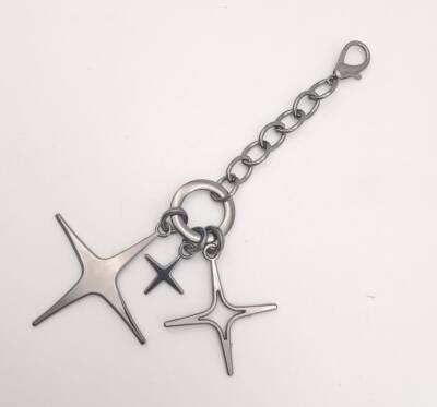 Angel Çanta Aksesuar Füme Sarkaç Süs Üç Metalli Model - 3