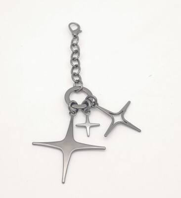 Angel Çanta Aksesuar Füme Sarkaç Süs Üç Metalli Model - 2