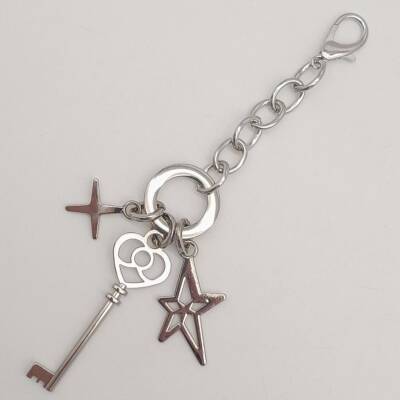 Angel Çanta Aksesuar Gümüş Renk Anahtarlı Çanta Süsü - 3