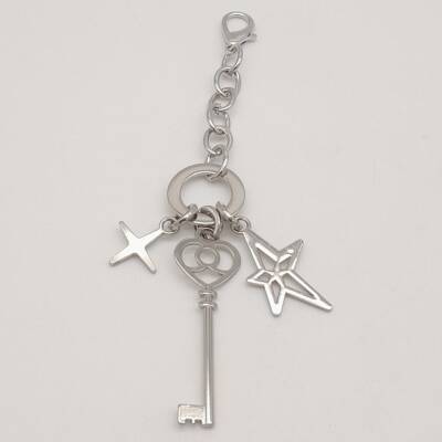 Angel Çanta Aksesuar Gümüş Renk Anahtarlı Çanta Süsü - 4