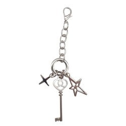 Angel Çanta Aksesuar Gümüş Renk Anahtarlı Çanta Süsü - Angel Çanta Aksesuar