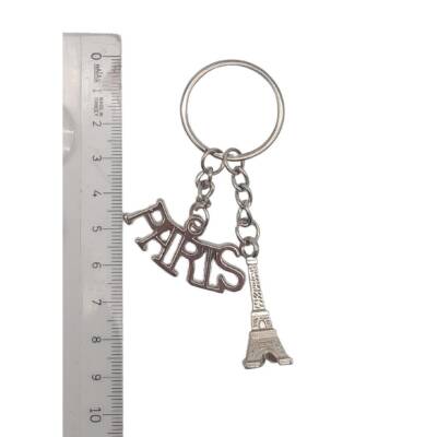 Angel Çanta Aksesuar Gümüş Renk Paris Eyfel Çanta Süsü Anahtarlık - 3