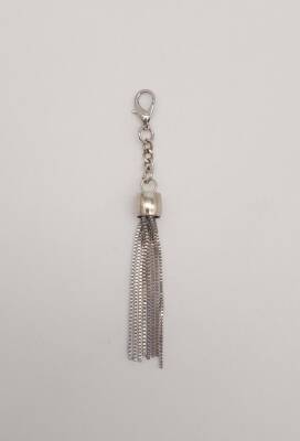 Angel Çanta Aksesuar Gümüş Renk Püskül Süs - 1