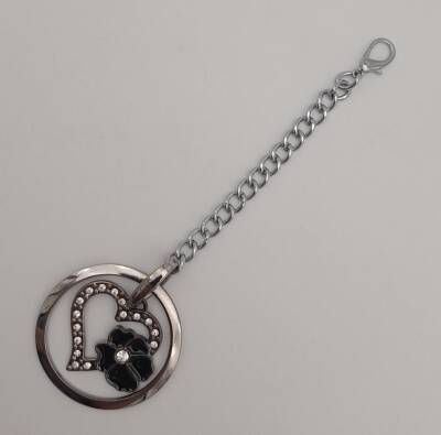 Angel Çanta Aksesuar Gümüş Sarkaç Süs Kalpli Model - 2