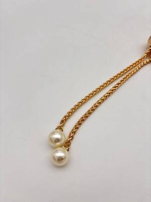 Angel Çanta Aksesuar İncili Zincir Çanta Büzgüsü Light Gold Renk - 2