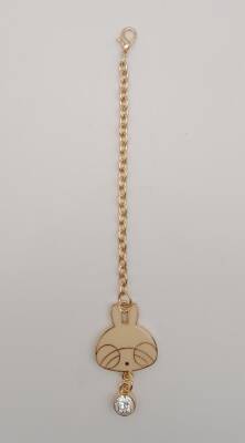 Angel Çanta Aksesuar Light Gold Kitty Sarkaç Süs Bej Renk - 1