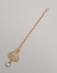 Angel Çanta Aksesuar Light Gold Kitty Sarkaç Süs Bej Renk - 2