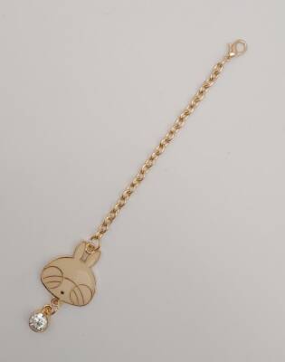 Angel Çanta Aksesuar Light Gold Kitty Sarkaç Süs Bej Renk - 2