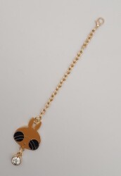 Angel Çanta Aksesuar Light Gold Kitty Sarkaç Süs Sütlü Kahve Renk - 2