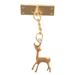 Angel Çanta Aksesuar Light Gold Renk Geyik Model Çanta Süsü - Angel Çanta Aksesuar