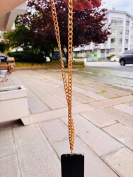 Angel Çanta Aksesuar Light Gold Renk Telefon Boyun Askısı, Telefon Zinciri, Telefon Askısı, Tüm Telefon Kılıfları İçin Uygundur - 5