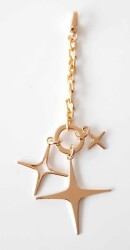 Angel Çanta Aksesuar Light Gold Sarkaç Süs Üç Metalli Model - Angel Çanta Aksesuar