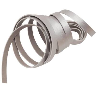 Angel Çanta Aksesuar 1 cm Şerit Suni Deri Gümüş Renk 1 metre - 2