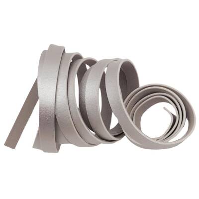 Angel Çanta Aksesuar 1 cm Şerit Suni Deri Gümüş Renk 1 metre - 3