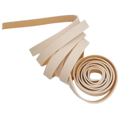 Angel Çanta Aksesuar 1 cm Şerit Suni Deri Krem Renk 1 metre - 2