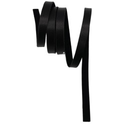 Angel Çanta Aksesuar 1 cm Şerit Suni Deri Siyah Renk 1 metre - Angel Çanta Aksesuar