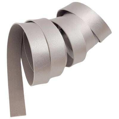 Angel Çanta Aksesuar 2 cm Şerit Suni Deri Gümüş Renk 1 metre - 2